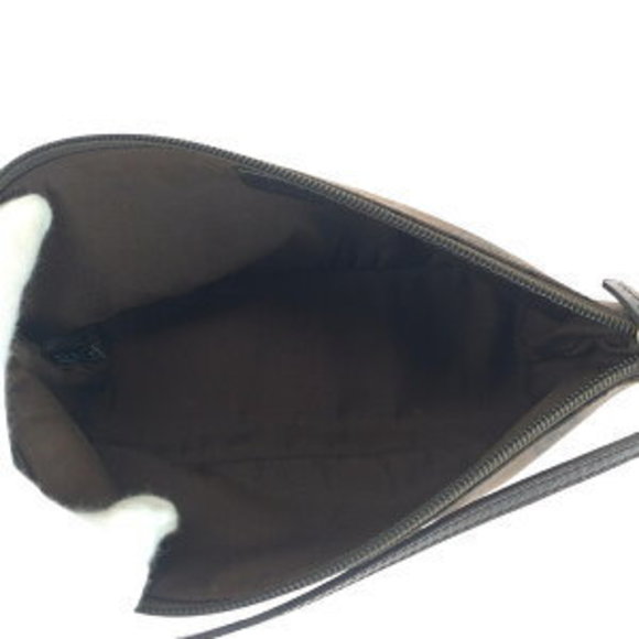 GUCCI Brown Canvas Handbag Accessory Pouch - Picture 8 of 9